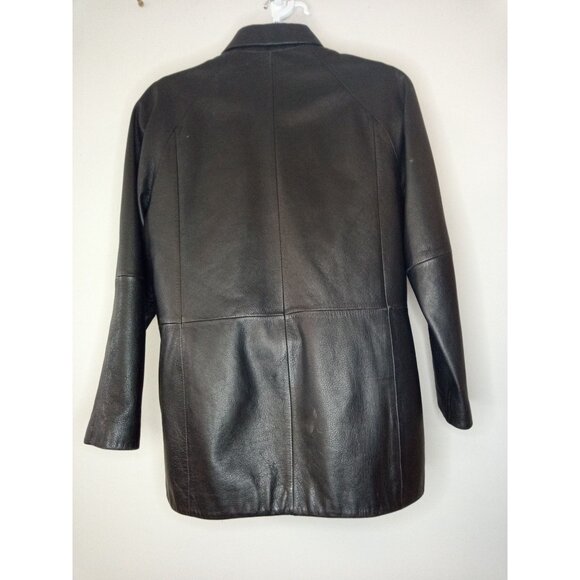 Worthington Men's Quilted Lined Leather Jacket Size Medium - Picture 2 of 6